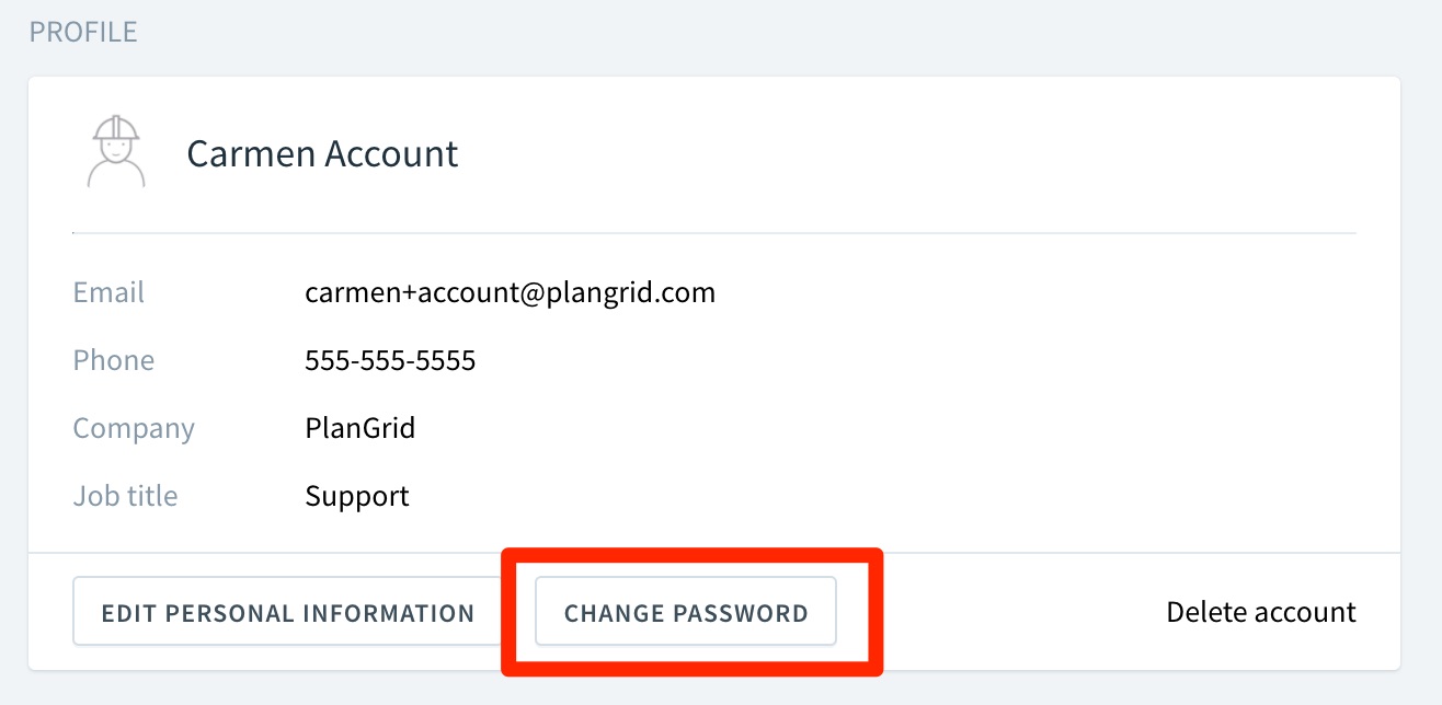 I forgot my password! – PlanGrid